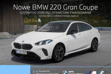 Nowe BMW 220 Gran Coupé 170 KM mHEV - Adaptacyjne LEDy - M Design!
