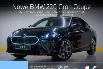 Nowe BMW 220 Gran Coupe - 170 KM mHEV - Kamera 360 - Adaptacyjne LEDy!